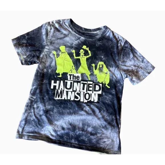 DISNEY PARKS Haunted Mansion Tie Dye T Shirt Tee Size Small EUC - Picture 2 of 6
